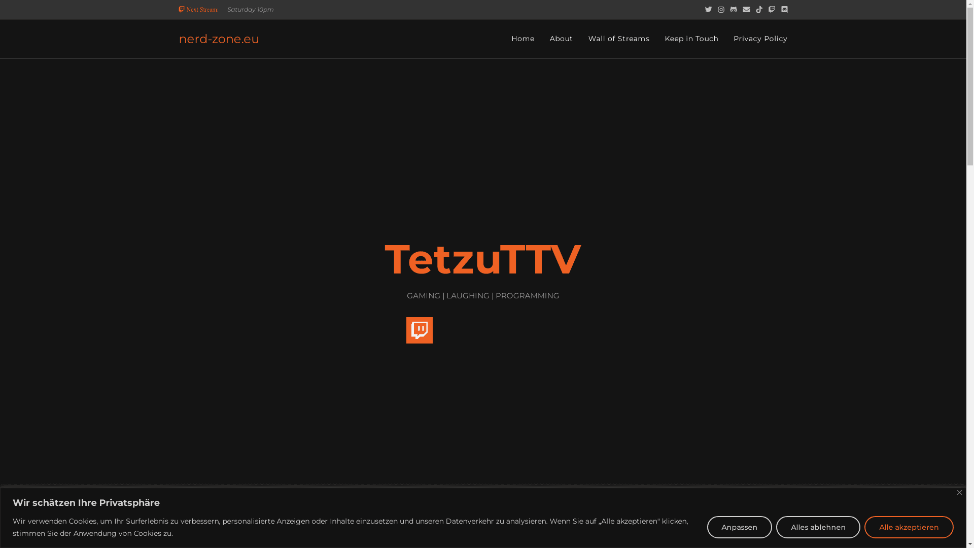 Nerd-Zone Streamer Website